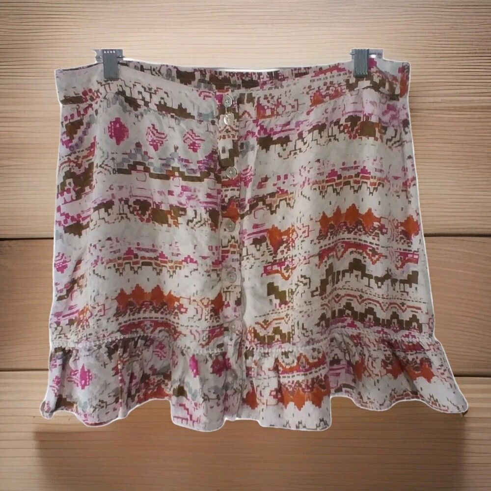 SHYANNE Western Mini Skirt Cowgirl Summer Festival Casual XL Aztec Texas Girlie